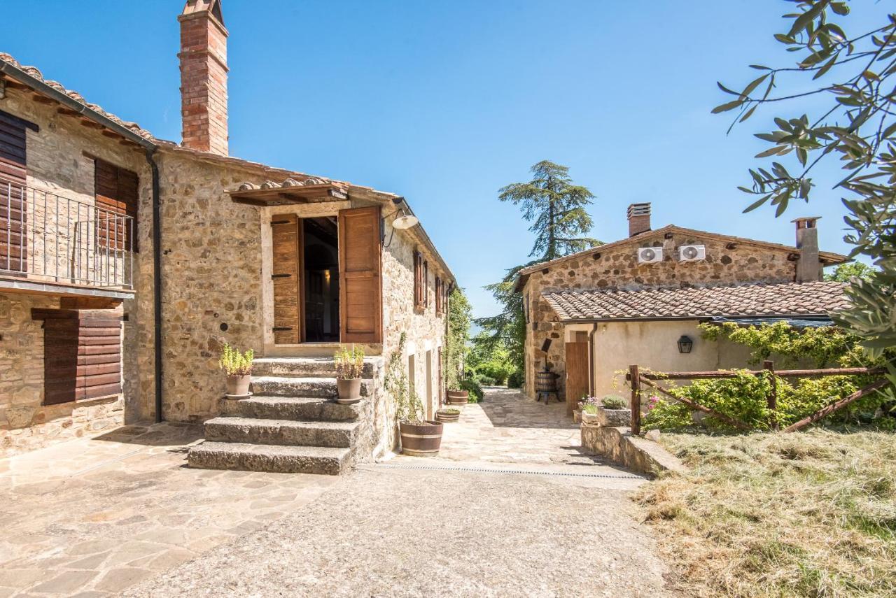 Appartamento Gemma Bianca-Tavoleto Castiglione dʼOrcia Exteriör bild