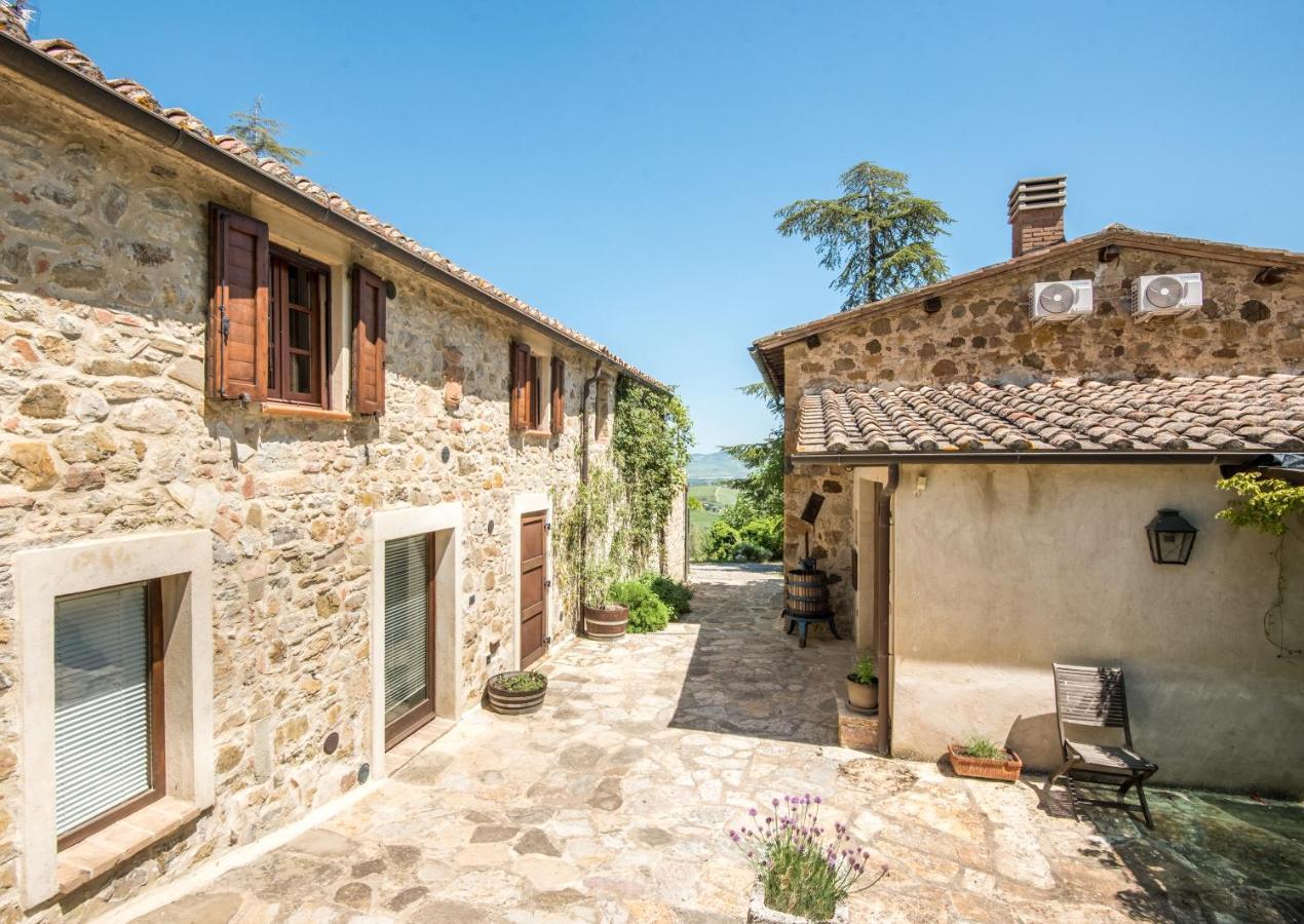 Appartamento Gemma Bianca-Tavoleto Castiglione dʼOrcia Exteriör bild